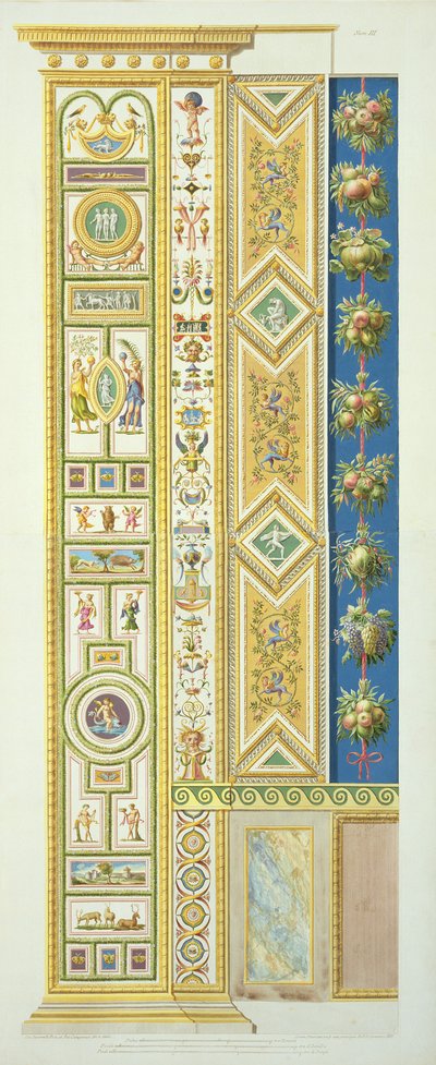 Panel from the Raphael Loggia at the Vatican (engraved by Giovanni Ottaviani, published c.1772-77) by G. and Camporesi, P. Savorelli